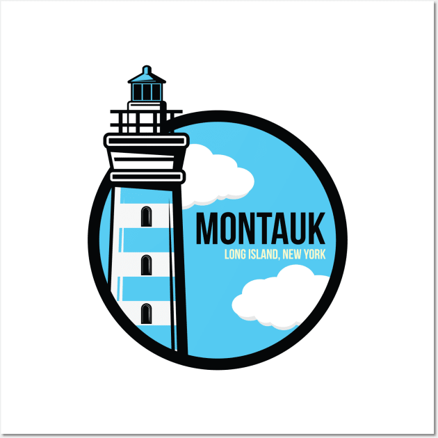 Montauk Pop Out Badge Wall Art by RachelLaBianca